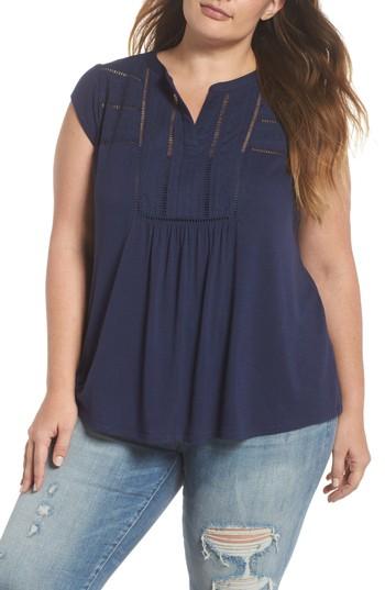 Women's Daniel Rainn Embroidered Yoke Top