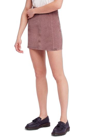 Women's Free People Corduroy Miniskirt - Pink