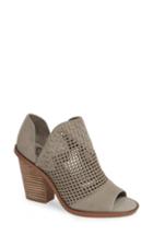 Women's Vince Camuto Fritzey Perforated Peep Toe Bootie M - Grey