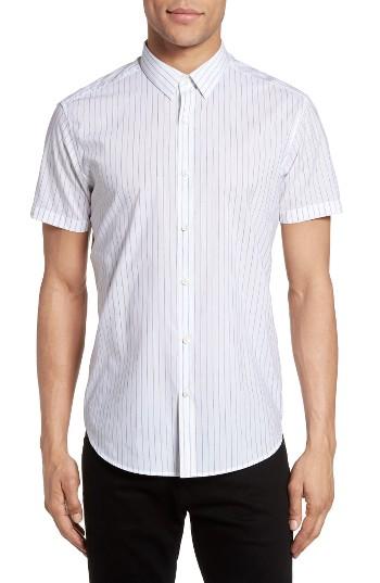Men's Theory Zack S Trim Fit Stripe Sport Shirt