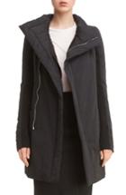 Women's Rick Owens Fitted Down Coat Us / 40 It - Black