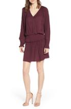 Women's Chelsea28 Smock Waist Crinkle Dress - Burgundy