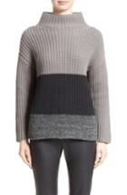 Women's Fabiana Filippi Ribbed Colorblock Sweater Us / 44 It - Grey