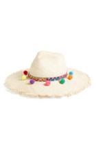 Women's Brooklyn Hat Co Chakra Frayed Edge Safari Hat - Beige