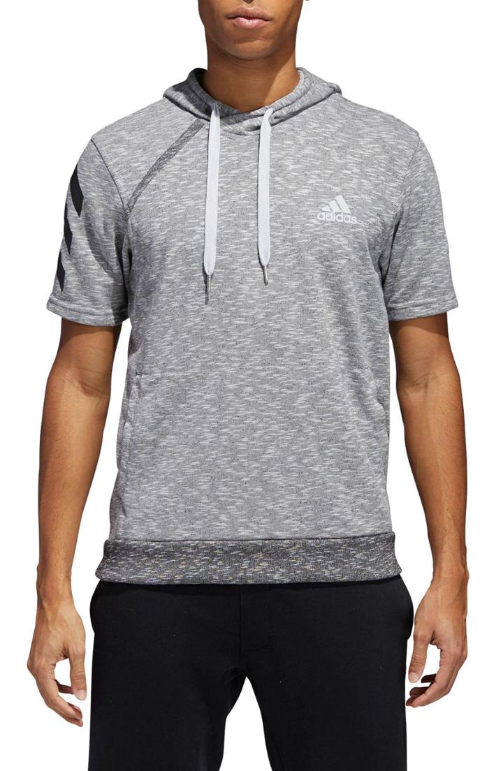 Men's Adidas Pick-up Shooter Short Sleeve Hoodie