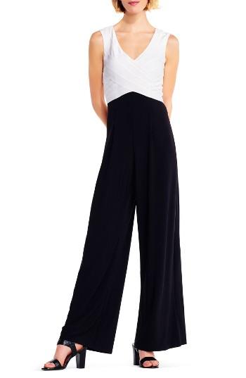 Women's Adrianna Papell Jersey Jumpsuit - Black