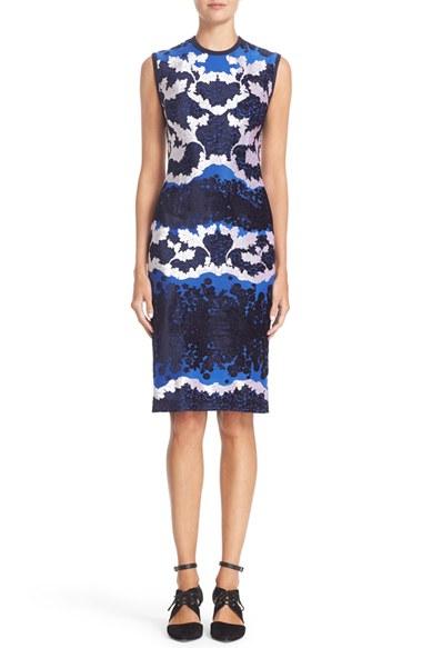 Women's Yigal Azrouel Daisy Trellis Burnout Velvet Dress