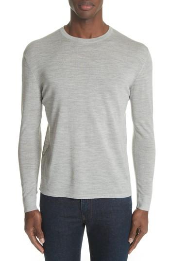 Men's Acne Studios Nino Crewneck Wool Sweater - Grey