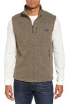 Men's The North Face Gordon Lyons Zip Fleece Vest - Brown