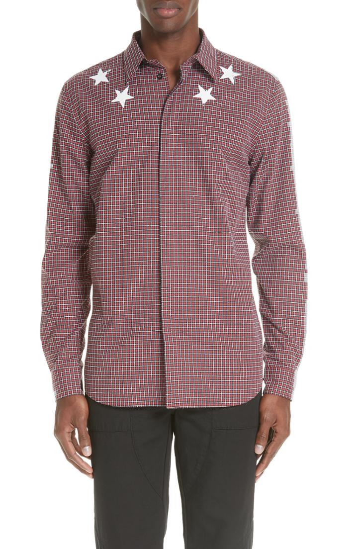Men's Givenchy Metallic Star Sport Shirt