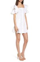 Women's Kendall + Kylie Ruffle Sleeve Dress - White
