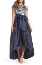 Women's Adrianna Papell Sequin Bodice High/low Ballgown - Blue