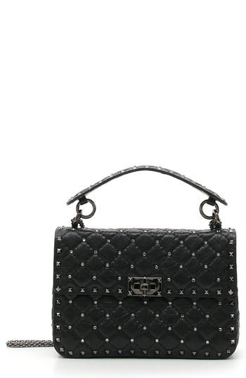Valentino Garavani Medium Rockstud Matelasse Quilted Leather Shoulder Bag -