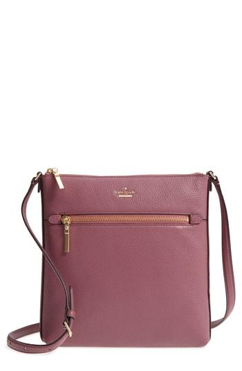 Kate Spade New York Oakwood Street - Malia Leather Crossbody Bag - Purple