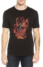 Men's John Varvatos Star Usa Fire Skeleton Graphic T-shirt - Black