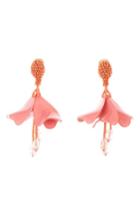 Women's Oscar De La Renta Resort 19 Small Impatiens Clip Earrings