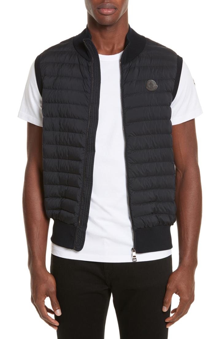 Men's Moncler Maglia Tricot Quilted Vest