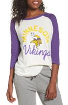 Women's Junk Food Nfl Minnesota Vikings Raglan Tee
