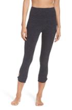 Women's Beyond Yoga Twist & Shout High Waist Capris - Grey