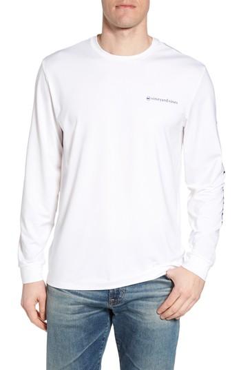 Men's Vineyard Vines Marlin Whale Dot Performance T-shirt, Size - White