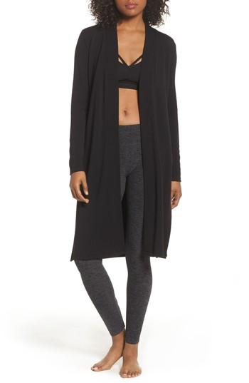 Women's Beyond Yoga Slit Duster - Black