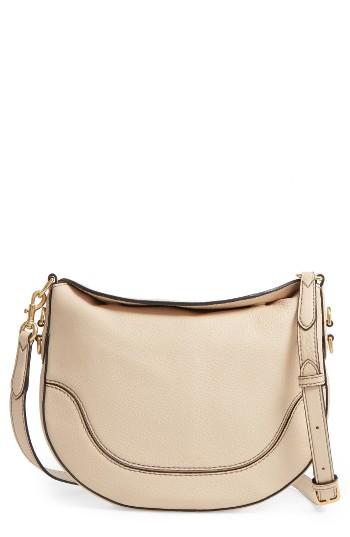 Marc Jacobs Small Leather Shoulder Bag - Beige