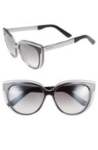 Women's Jimmy Choo 'cindy' 57mm Retro Sunglasses - Grey