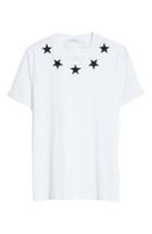 Men's Givenchy Star Applique T-shirt, Size - White