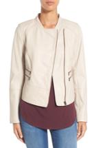 Women's Halogen Leather Moto Jacket