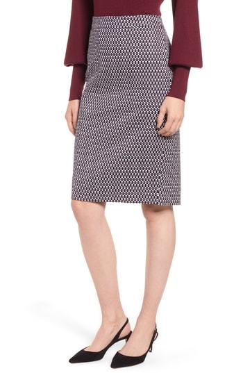 Women's J.crew Leslie Stretch Cotton Skirt - Blue
