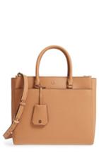Tory Burch Robinson Double-zip Leather Tote - Pink