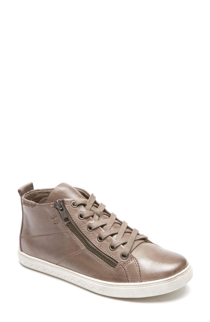 Women's Rockport Cobb Hill Willa High Top Sneaker .5 M - Grey