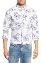 Men's Bonobos Slim Fit Floral Print Sport Shirt - Blue