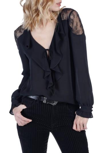 Women's Paige Celesse Lace Silk Blouse