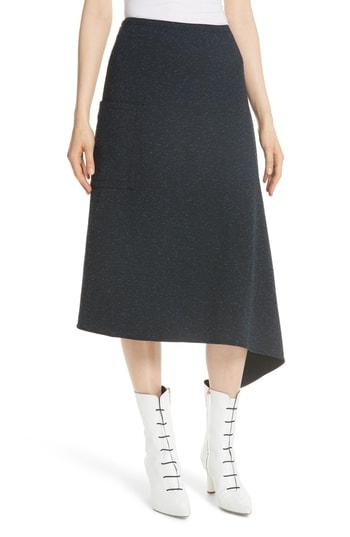 Women's Tibi Eclipse Origami Pique Skirt - Blue