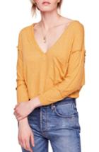 Women's Free People Golden Gate Tee, Size - Yellow