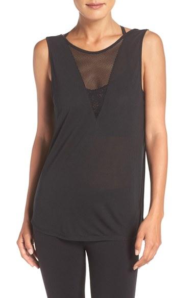 Women's Alo 'warm Up' Mesh Neck Tank