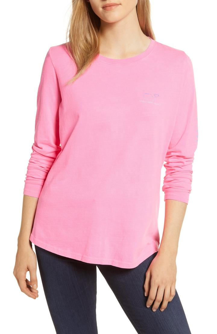 Women's Vineyard Vines Stripe Ruffle Shirt - Blue