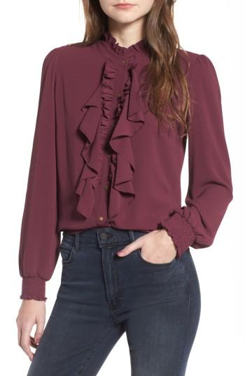 Women's Ella Moss Medena Poet Blouse - Purple
