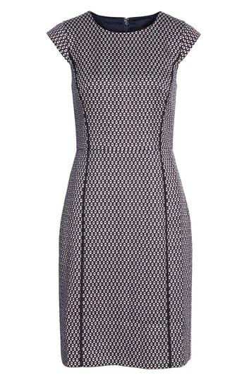 Women's J.crew Cap Sleeve Matelasse Dress