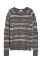 Men's Peter Millar Mountainside Fair Isle Crewneck Sweater - Grey