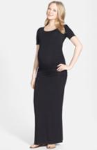 Women's Nom Maternity 'heidi' Maxi Maternity Dress - Black