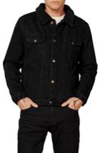 Men's Rolla's Lined Denim Jacket - Black