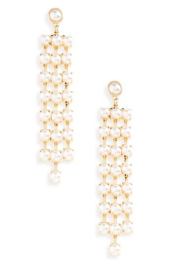 Women's Kitsch Imitation Pearl Chandelier Earrings