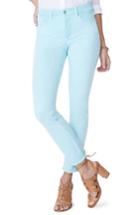 Women's Nydj Sheri Frayed Hem Stretch Slim Ankle Jeans - Green