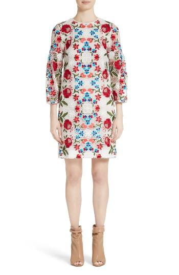 Women's Burberry Carrie Embroidered Lace Dress