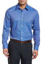 Men's Cutter & Buck Tailored Fit Sport Shirt, Size - Blue