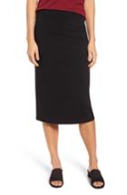 Women's Eileen Fisher High Waist Midi Pencil Skirt, Size - Black