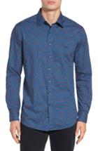 Men's Rodd & Gunn Patons Rock Original Fit Print Sport Shirt, Size - Blue