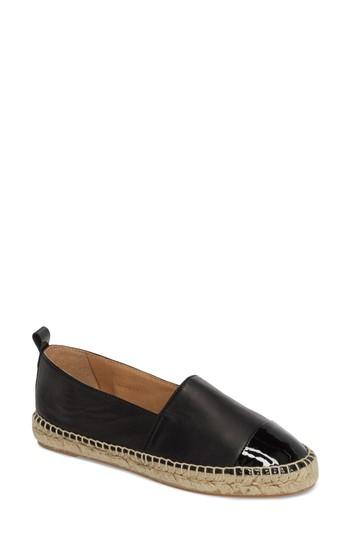 Women's Patricia Green Lynn Cap Toe Espadrille M - Black